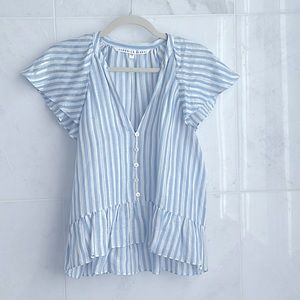 Veronica Beard Striped Blouse